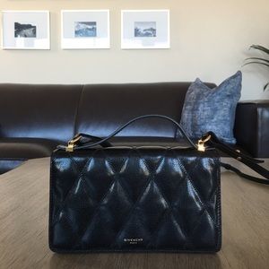 AUTHENTIC Givenchy Paris Gv3 Black Wallet Bag